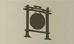 Gong silhouette