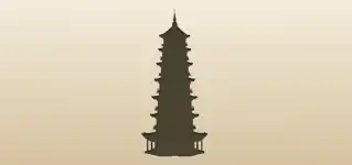 Pagoda silhouette