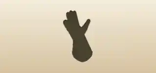 Falconry Glove silhouette