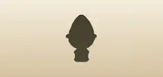 Pinecone silhouette