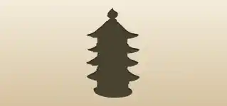 Pagoda silhouette