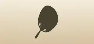 Hand Fan silhouette