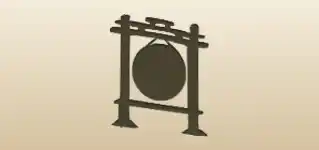 Gong silhouette