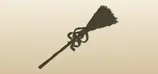 Broom silhouette