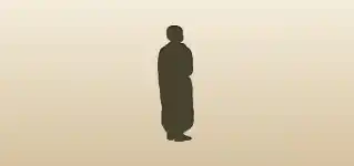 Monk silhouette