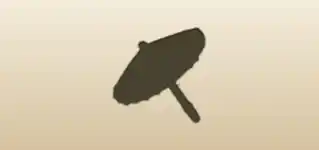 Oil-Paper Umbrella silhouette