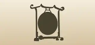 Gong silhouette