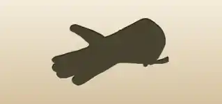 Falconry Glove silhouette