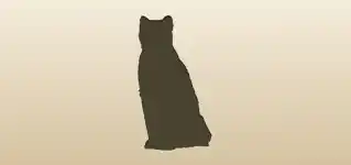 Snow Leopard silhouette