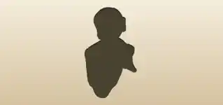 Monk silhouette