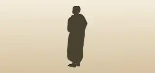 Monk silhouette