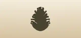 Pinecone silhouette