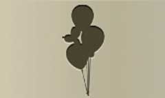 Balloons silhouette