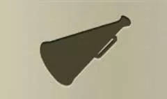 Megaphone silhouette