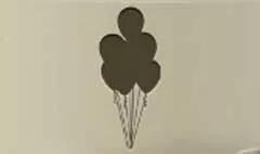 Balloons silhouette