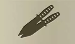 Throwing Knives silhouette