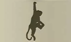 Monkey silhouette