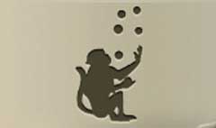 Monkey silhouette