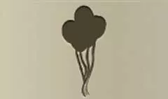 Balloons silhouette