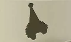 Clown Wig silhouette