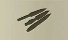Throwing Knives silhouette