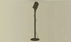 Microphone silhouette