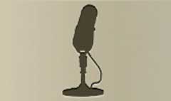 Microphone silhouette