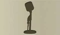 Microphone silhouette