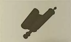 巻き物のシルエット