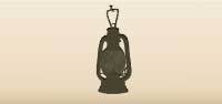 Kerosene Lamp silhouette