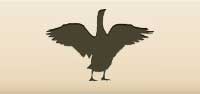 Goose silhouette