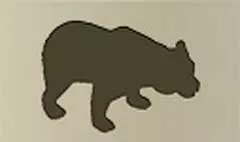 クマのシルエット
