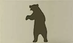 クマのシルエット