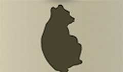 Bear silhouette