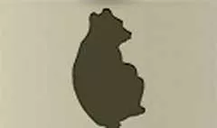 クマのシルエット