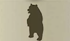 クマのシルエット