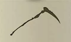 大鎌のシルエット