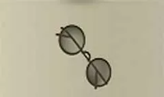眼鏡のシルエット