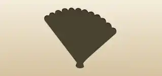 Hand Fan silhouette