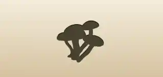 Mushrooms silhouette