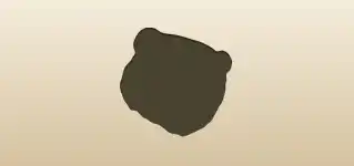 Bear silhouette