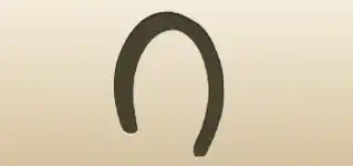 Horseshoe silhouette