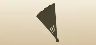 Hand Fan silhouette