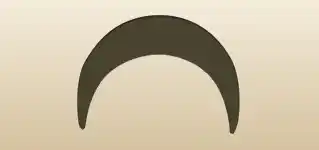 Crescent Moon silhouette