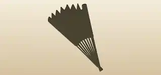 Hand Fan silhouette