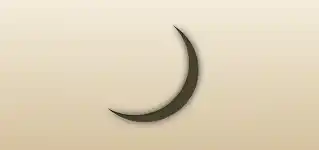 Crescent Moon silhouette