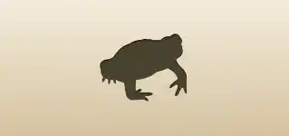Frog silhouette
