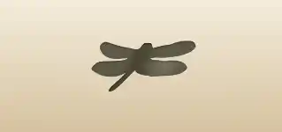 Dragonfly silhouette