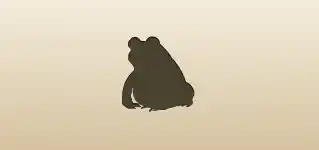 Frog silhouette