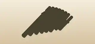 Pan Flute silhouette